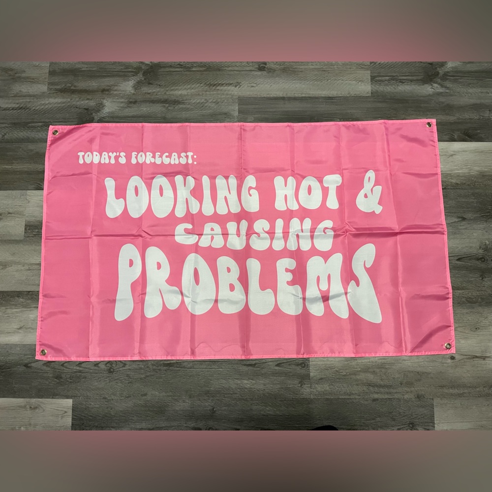 Todays Forecast: Looking Hot And Causing Problems - Flag For Home Decor